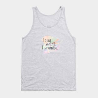 I can adult I promise Tank Top